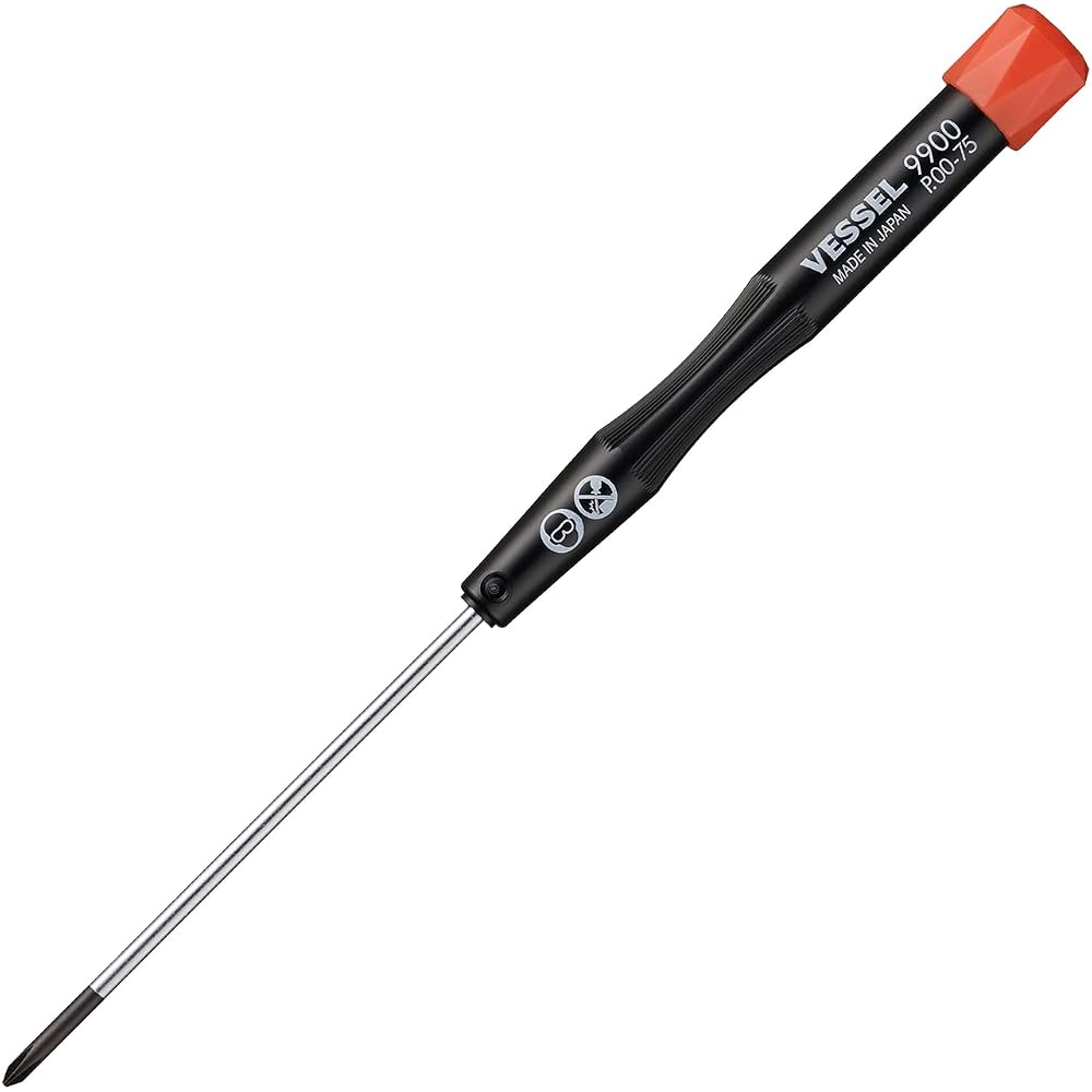 [Bulk Purchase] VESSEL Micro Screwdriver for Precision Screws +00×75 9900, 3-Piece Set