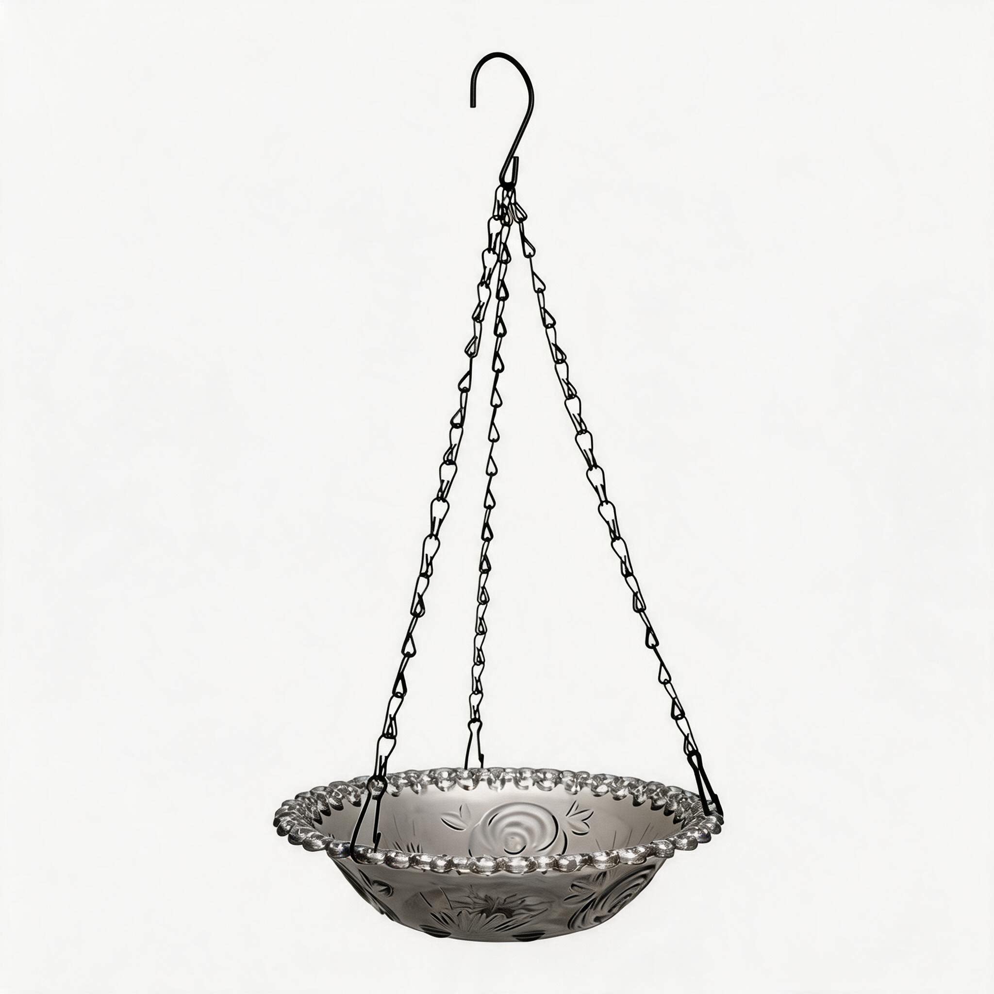 

2-in-1 Hanging Bird Bath & Feeder, Outdoor Garden Bird Feeding Station With Tray Bird Feeder Hanging Bird Bath Outdoor чорний