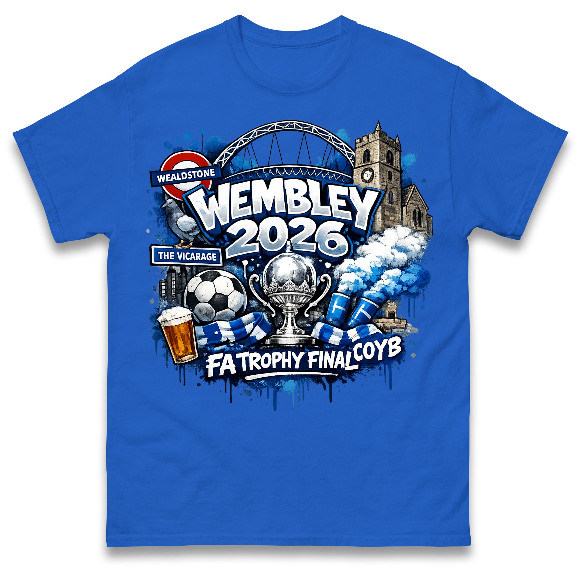 

Wealdstone FA Trophy Final Wembley 2026 Mens T Shirt Womens Tops Tees 4XL