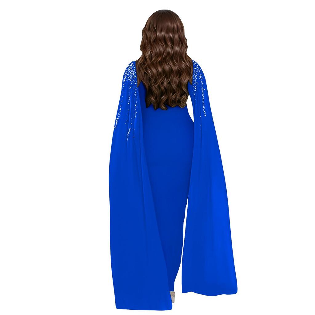 Elegantes europäisches & amerikanisches Mode-Abendkleid mit Hot-Drilling-Details für Damen