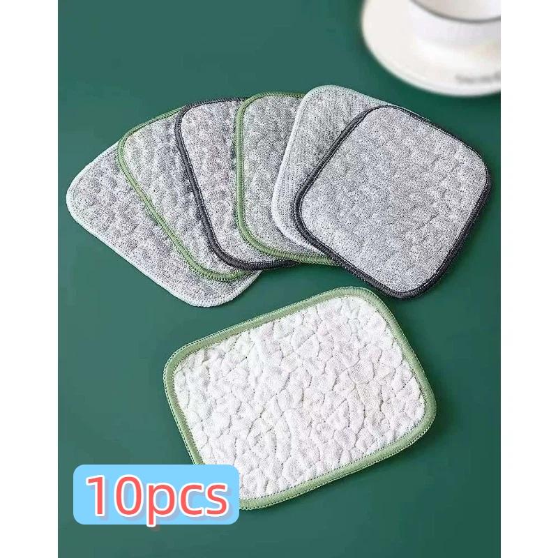 

New non-stick oil cloth strong decontamination oil absorbent absorbent lint kitchen household thickened double-sided dish towel