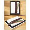 Leather Stylus Sleeve Portable Capacitive Pencil Case with Adjustable Elastic Band for Tablet Notebook Planner Folder