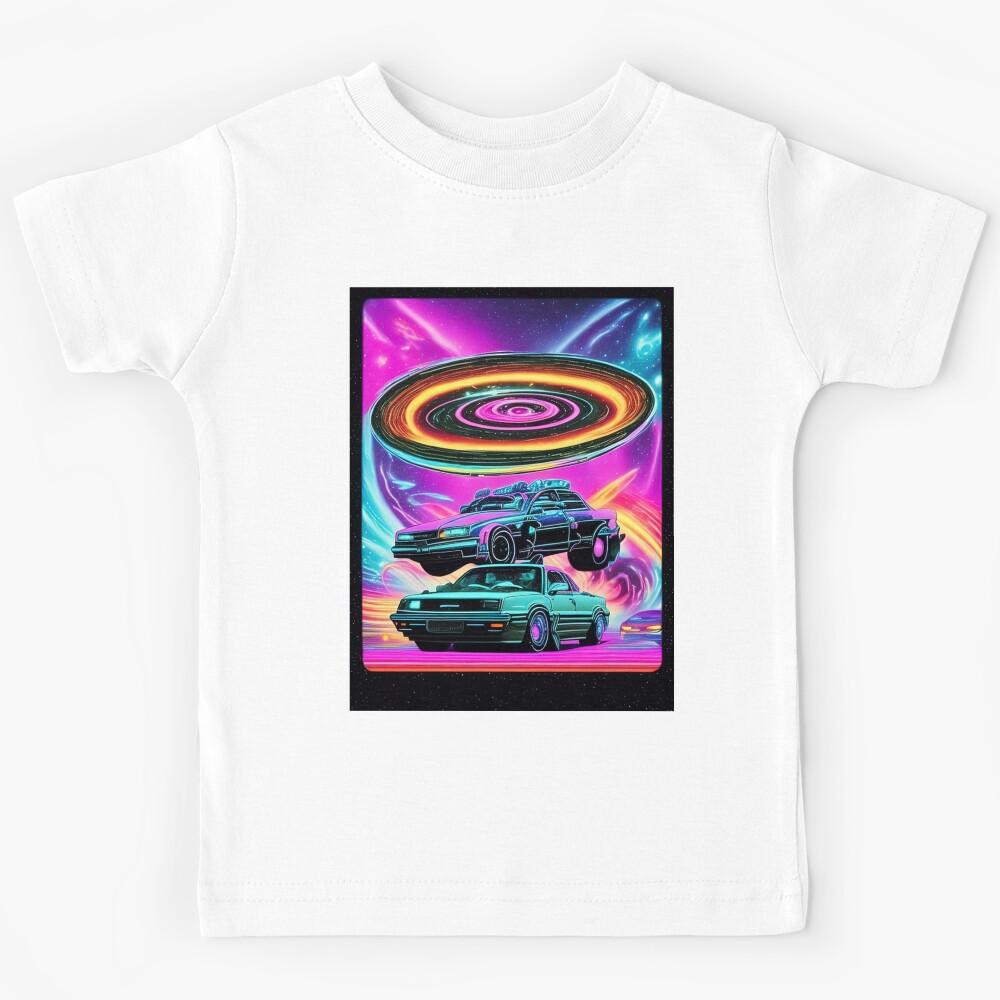Car Synthwave, neon, futurist, kids, game, children, future Kids T-Shirt 170