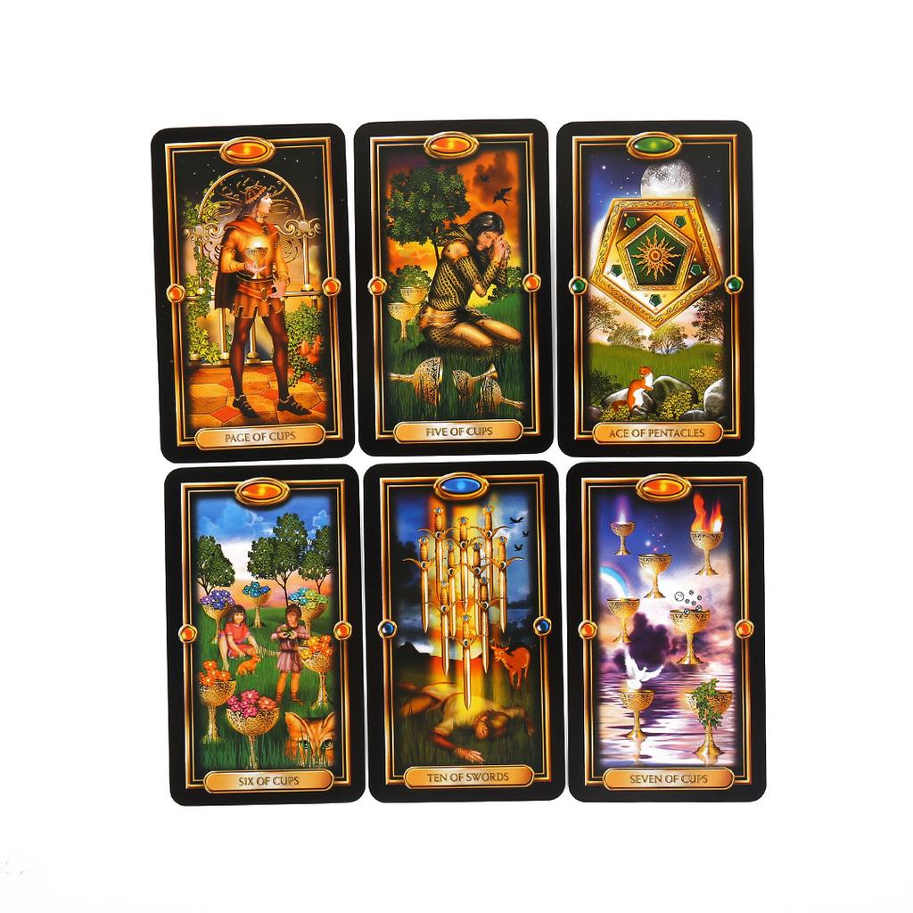 Easy Gilded Tarot Cards Oracle Card for Guidance Divination Fate Playing Card Game Tarot Deck Board Games for Adult