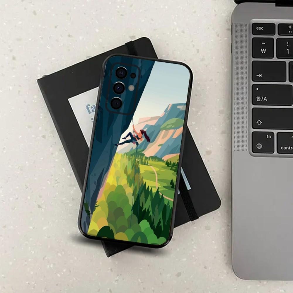 Rock Climbing Phone Case For Samsung S24,S21,S22,S23,S30,Ultra,S20,Plus,Fe,Lite,Note,10,9,5G Black Soft Cover