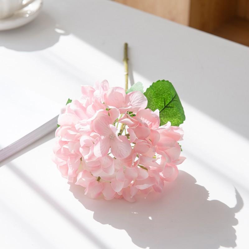 

1/3PCS Artificial Flowers Fake Silk Hydrangea Bridal Wedding Decoration Vase Home Accessories Christmas Household Products Diy 1pc розовый