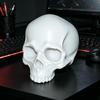 Skull Head Monitor Decoration, Gothic Style Desktop Ornament, Gaming Room Ambiance Pc Accessory, Desktop Decor