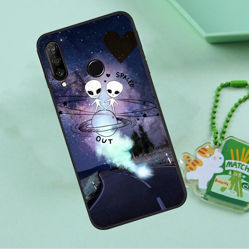 Aesthetic Alien For Huawei Nova 10 9 SE 5T 12s 12i 11i Y91 Y90 Y60 Y70 Y72 Y61 P20 P40 P30 Lite P60 Pro Case