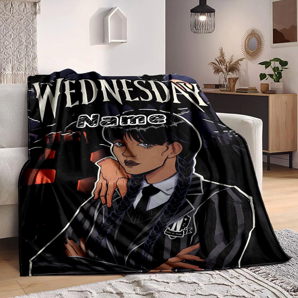 Custom 1pc Gothic Spider Web Blanket, Soft And Comfortable Blanket, Casual Warm, Camping Travel Blanket, Birthday Gift Q912195