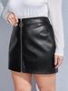 Genuine Lambskin Leather Unique Black Skirt Party Slim Fit Soft Women Designer