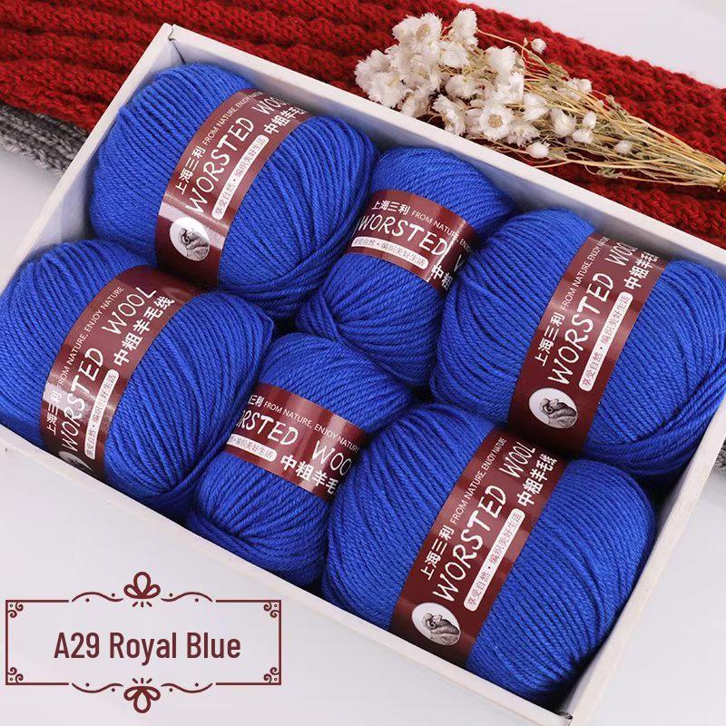 Sanli Wool Yarn 290: Medium Thick Knit Sweater, Scarf, and DIY Seat Cushion