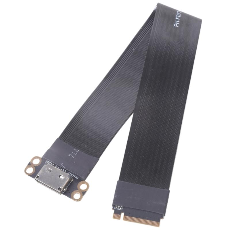 20cm M.2 NVMe M Key to Oculink SFF-8611 SFF-8612 Cable for NVMe U.2 SSDs and Graphics Card Connection