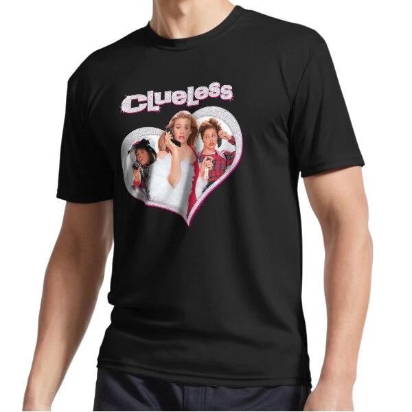 New Clueless Cher s Trio Sparkle Heart Poster Logo T-Shirt Funny Size S to 5XL M
