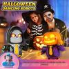 Robô Dançarino Esqueleto de Abóbora de Feriado - Brinquedo Presente Engraçado de Halloween e Natal