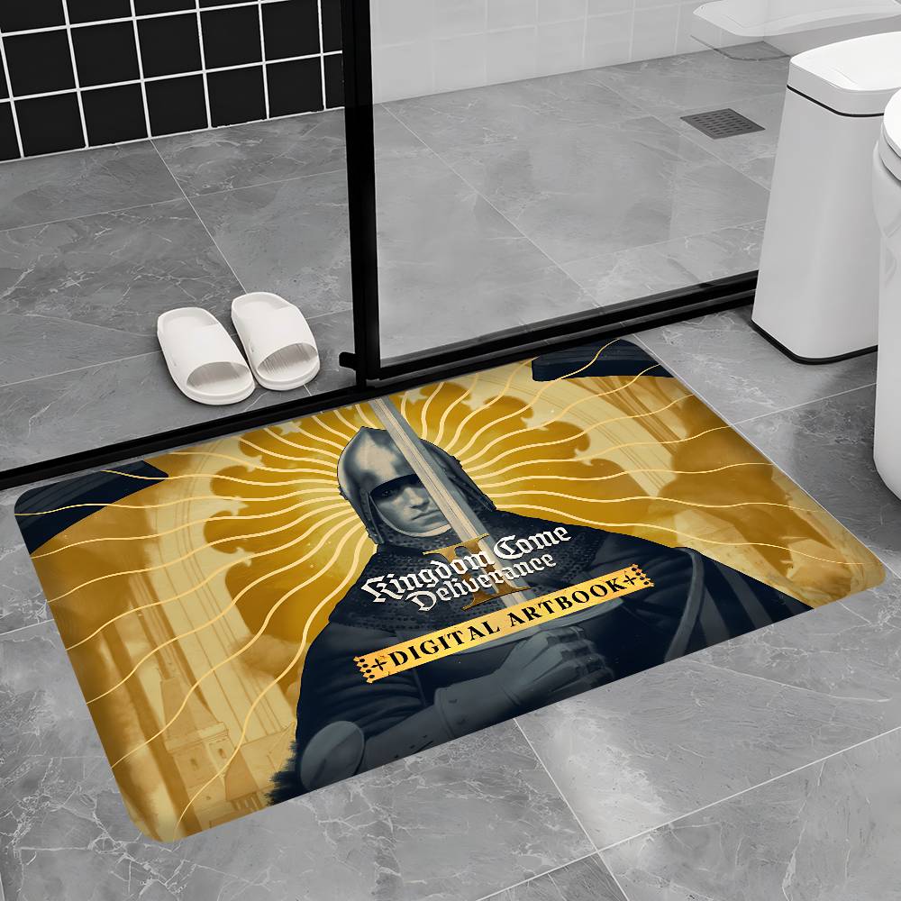 Juego Histórico Kingdom Come Deliverance II Felpudo Estilo Nórdico Dormitorio Sala de Estar Felpudo Hogar Balcón Antideslizante Alfombra