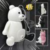 Christmas/New Year Family Gift & Decoration - Monokuma & Pink Monokuma Articulated Action Figure Toy Decoration (Joint Movable)
