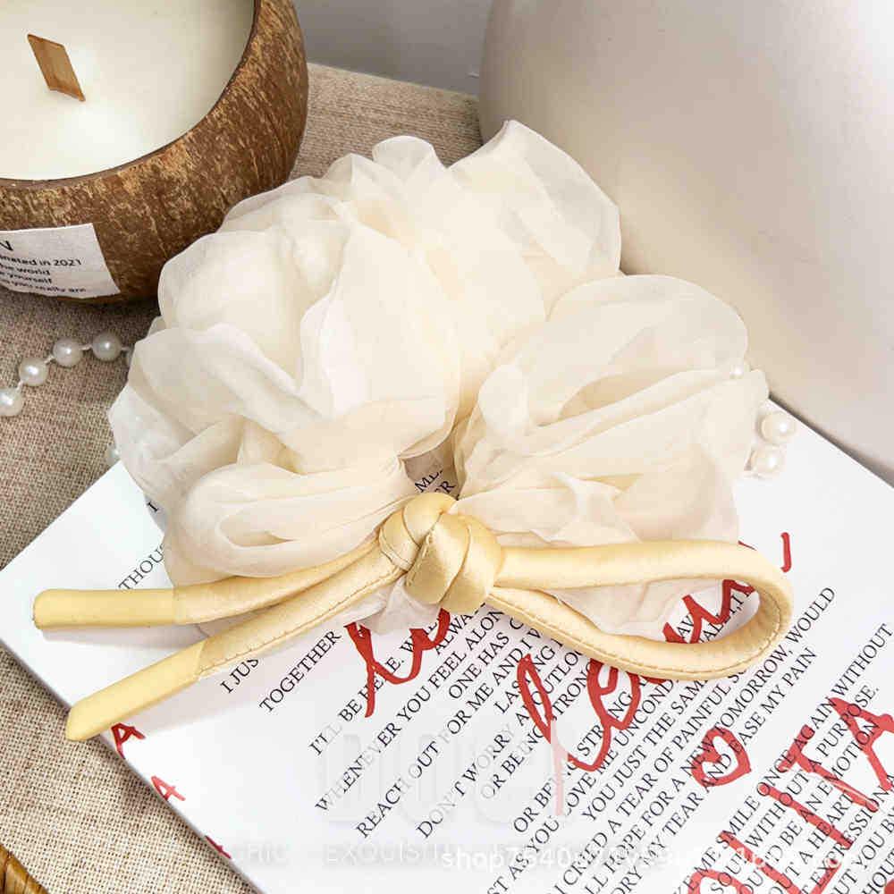 Elegant Silk Butterfly Knot Hair Tie - Fluffy, Sweet, High-Class Ponytail Holder