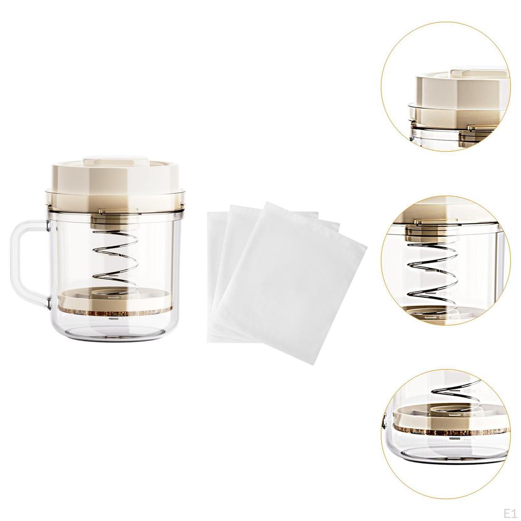 Greek Yogurt Maker Nut Milk Container with 6 Fine Mesh Cloth DIY Homemade Cheese Strainer Whey