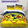 3pcs Duvet Cover Set (1*Duvet Cover + 2*Pillowcase, Without Core), Club America Print Soft All‑Season Bedding Set, Home Bedroom Decor Gift