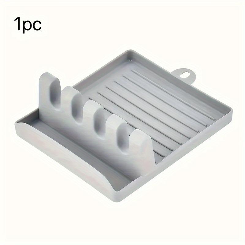 Silicone Utensil Holder, Cutlery Holder, Spoon Storage Rack, Suitable for Spatula, Long-handled Spoon, Fork, Put Pot Lid