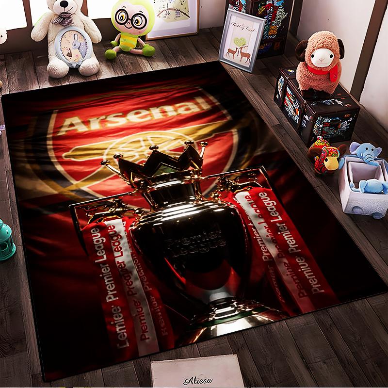 Arsenal Trophy Designed floor mat, suitable as a non-slip mat for the living room or bedroom sofa
