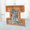 23cm Large Size Twenty-six Letter Piggy Bank Wooden Coin Money Saving Box Jar Coin Storage Box Desktop Ornament Home Decor Craft