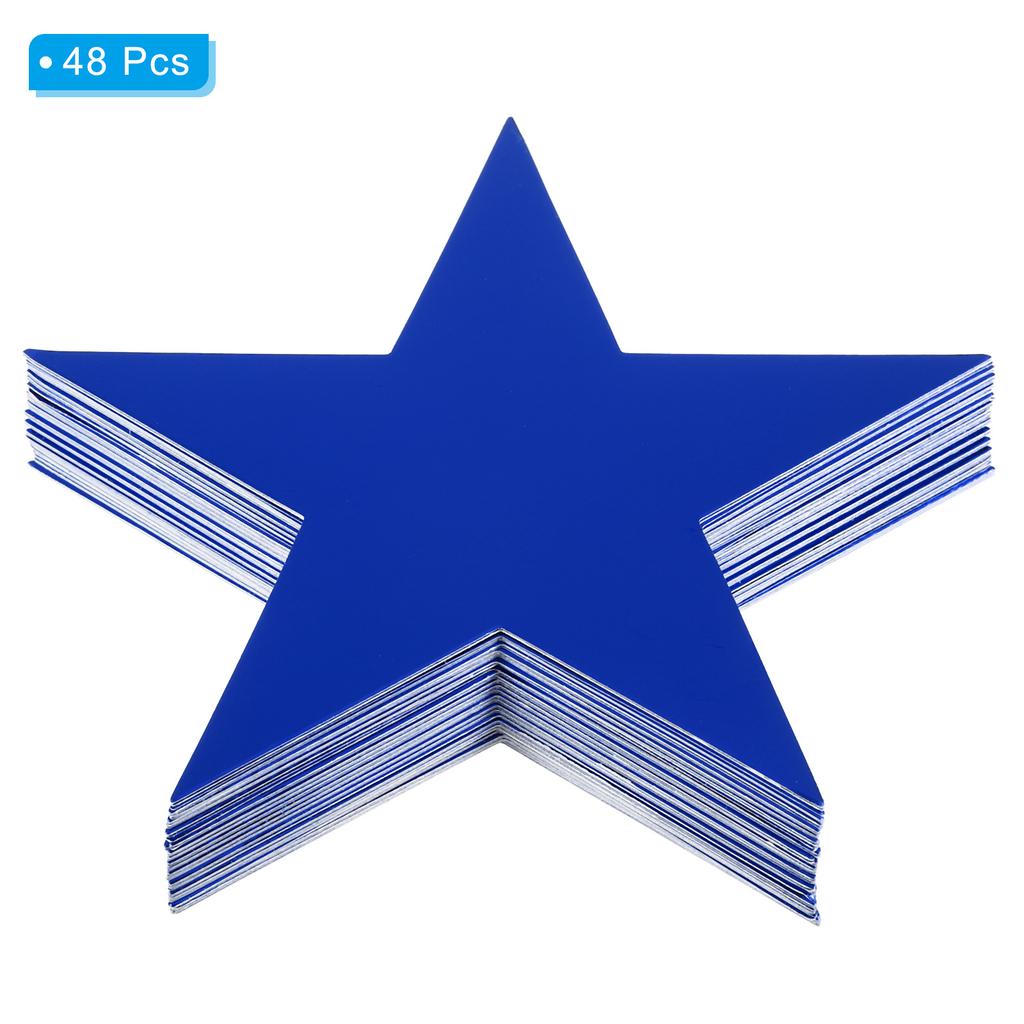 Cutouts Double Printed Paper Glitter Star Confetti Cutouts Cardboard Stars for Bulletin Board Classroom Party 48/60/150pcs