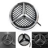 Hot Car Sticker Front Grille Star Emblem Chrome Silver For Mercedes Benz B-Class W245 2009-2011 C-Class W204 2008-2014 GLK-Class