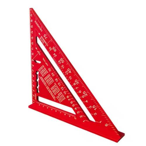 ITOCCA Circular Saw Guide, Triangle Ruler, Square, Lightweight Aluminum, 18cm [Double-Sided Circular Saw Guide] Full Square with Double-Sided Graduati