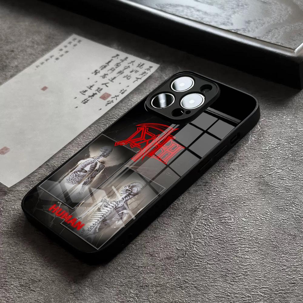 Death Metal Band Phone Case For iPhone 18 17 16 Pro Max 15 Plus 14 Pro 12 11 13 Mini X XR XS Max SE Glass Cover