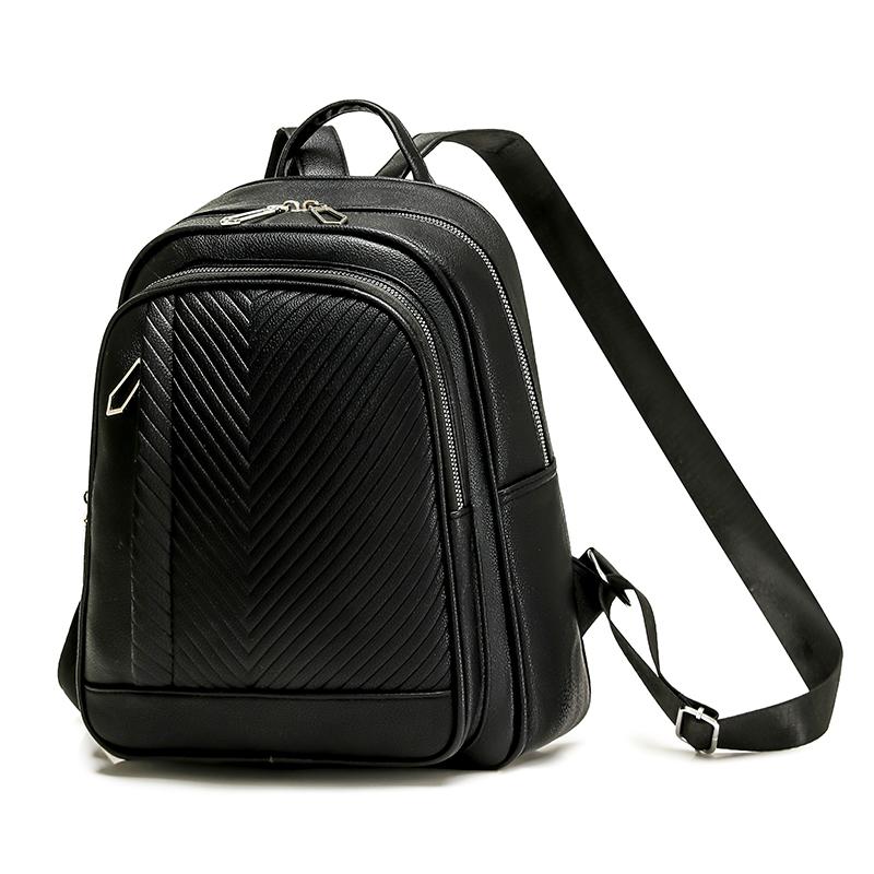 Stilvoller gesteppter Rucksack für Damen Modisches Design mit mehreren Taschen und verstellbaren Trägern