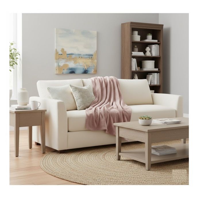 Plaid 130 x 180 cm Flanelle douceur Rose
