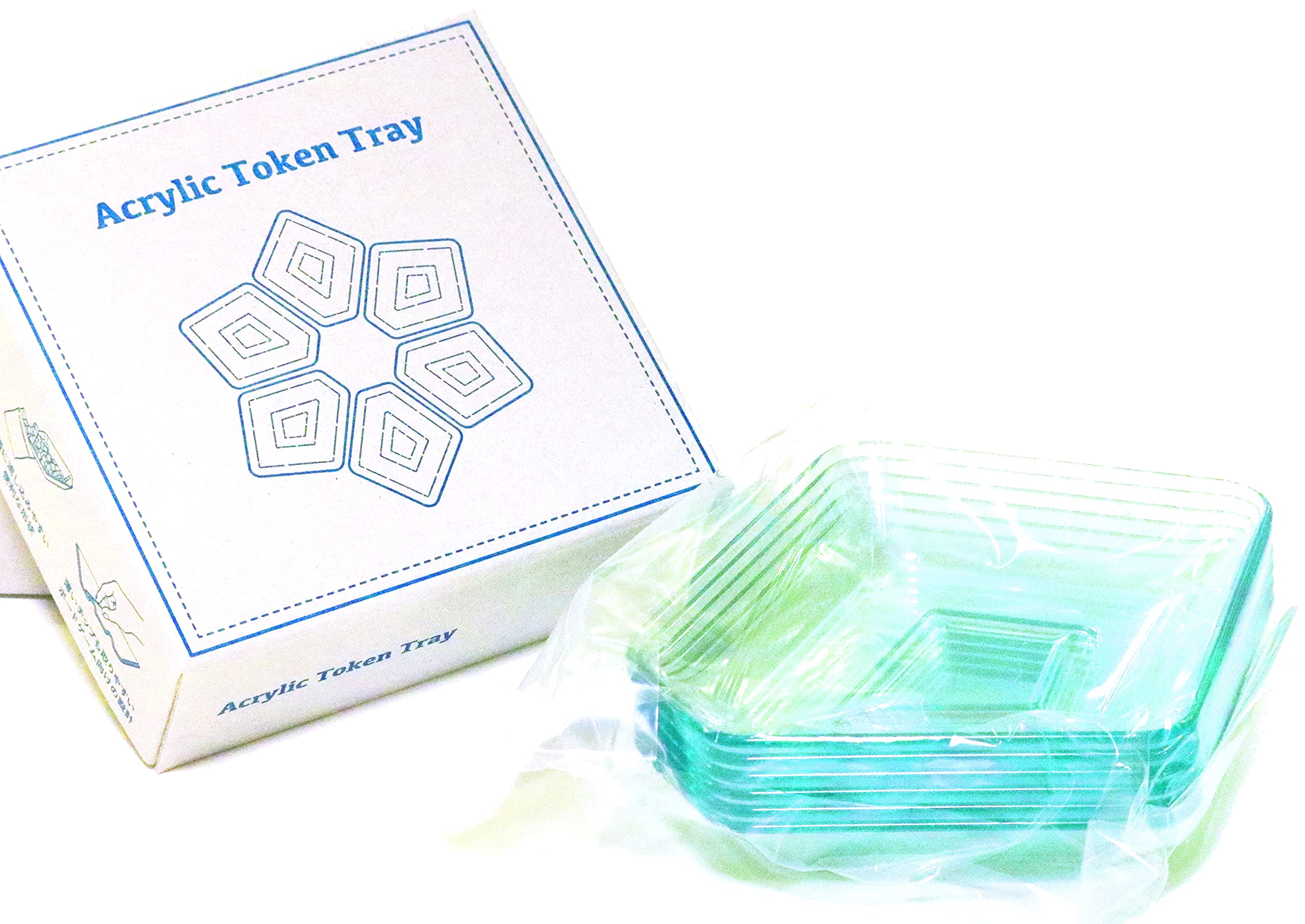 

Korokorodo Acrylic Token Board and Card Game Set of 6 6 and Trays, Accessories, Glass-Colored Acrylic, (Ages Up, 1-6 Players)