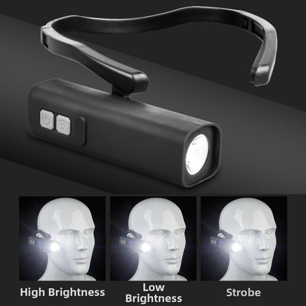 Removable Ear Clip Headlamp Super Bright 3 Lighting Modes Motion Sensor Headlamp Waterproof USB Rechargeable Ear Hook Headlight