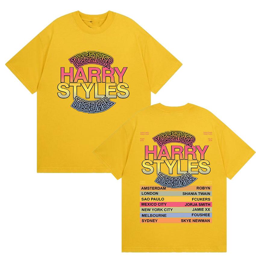 Harry Styles Together Tour 2026 Graphic TShirt Unisexs Vintage Fashion Oversized Cotton TShirt Hip Hop Loose Clothing Streetwear M