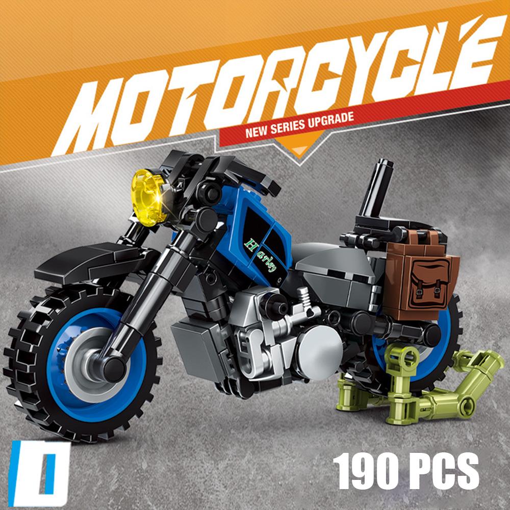 Motorcycle Building Blocks Puzzle Assembled Model Compatible with Brand Small Particle Toys for Children Adults Birthday Gifts