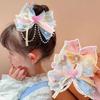 Fashion Princess Bow Hairpins Barrettes Children'S Hair Accessories Cute Sweet Girls Hair Headdress