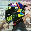 JIEKAI Flip-Up Motorcycle Helmet Women Couples Dual Lens Full Face Scooter Riding ABS Material
