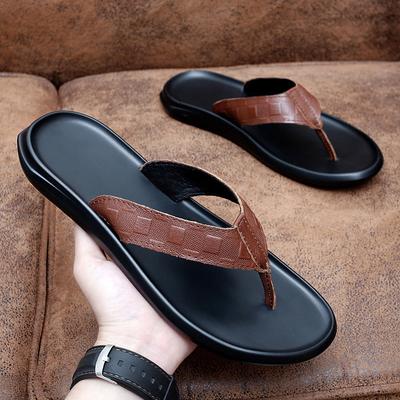 Nouvelles Tongs d'Été 2024 pour Hommes à Porter Tongs Personnalisées pour Hommes à Porter Sandales Antidérapantes d'Intérieur et d'Extérieur