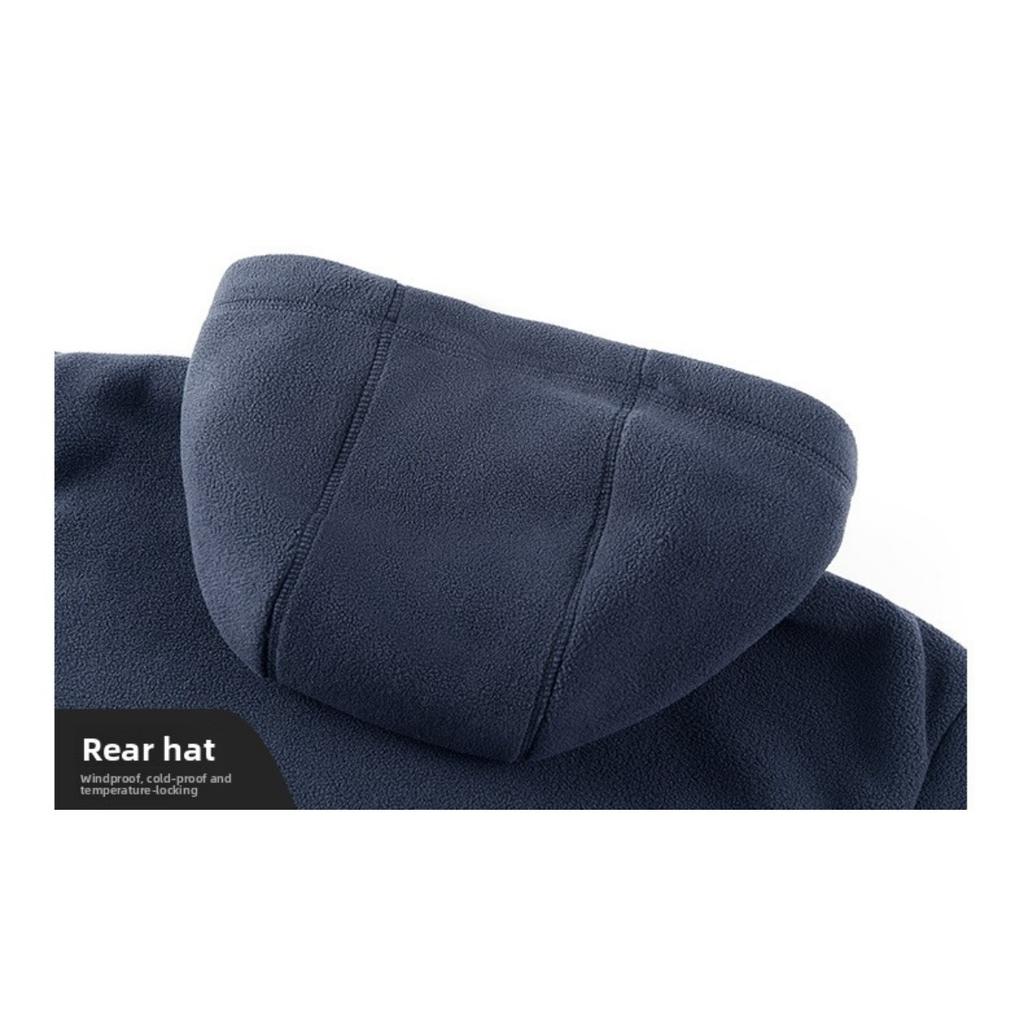 Men's Autumn and Winter Outdoor Hooded Jacket Suitable for Daily Wear  Commuting Outdoor Versatile Enhances Temperament Streetwear Travel Wear