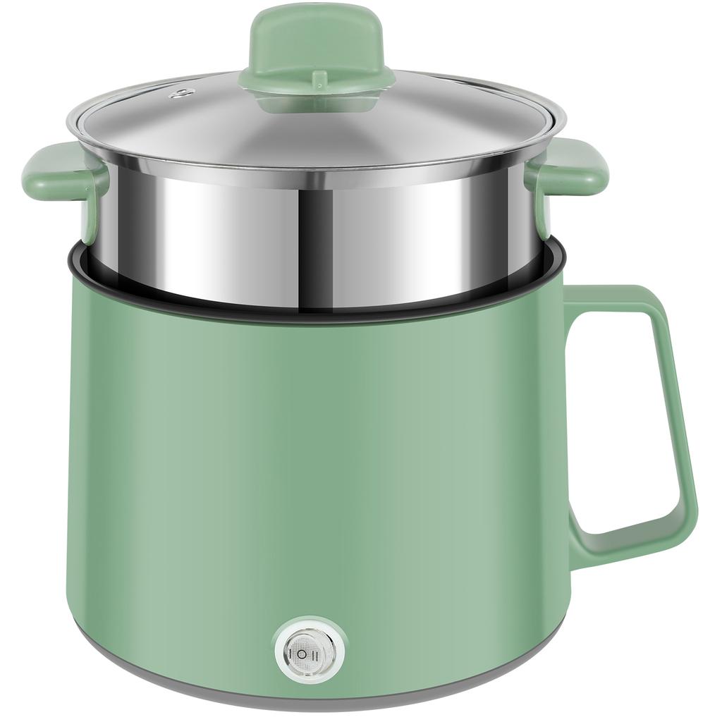 Mini elektrický rýžovar Nepřilnavý multifunkční elektrický rychlovarný stroj s napařovačem pro 1-2 osoby Zásuvka na domácí koleji