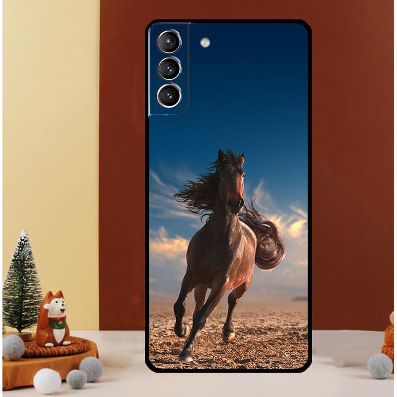 Horses Running Case For Samsung Galaxy S25 Ultra S21 S22 S20 S23 S24 Ultra S9 S10 Plus S25 FE Cover Funda
