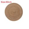 Nordic Style Rattan Woven Table Mat With Heat Resistant Cotton Pad For Home Dining Decor
