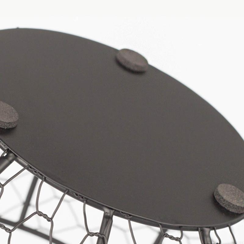 Kitchen Storage Metal Wire Egg Basket Farm Chicken Cover Egg Holder Nordic Fruit Container X3UC