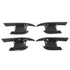4pcs Exterior Door Handle Bowl Cover Carbon Fiber Color ABS Frame Replacement for Highlander 2022+