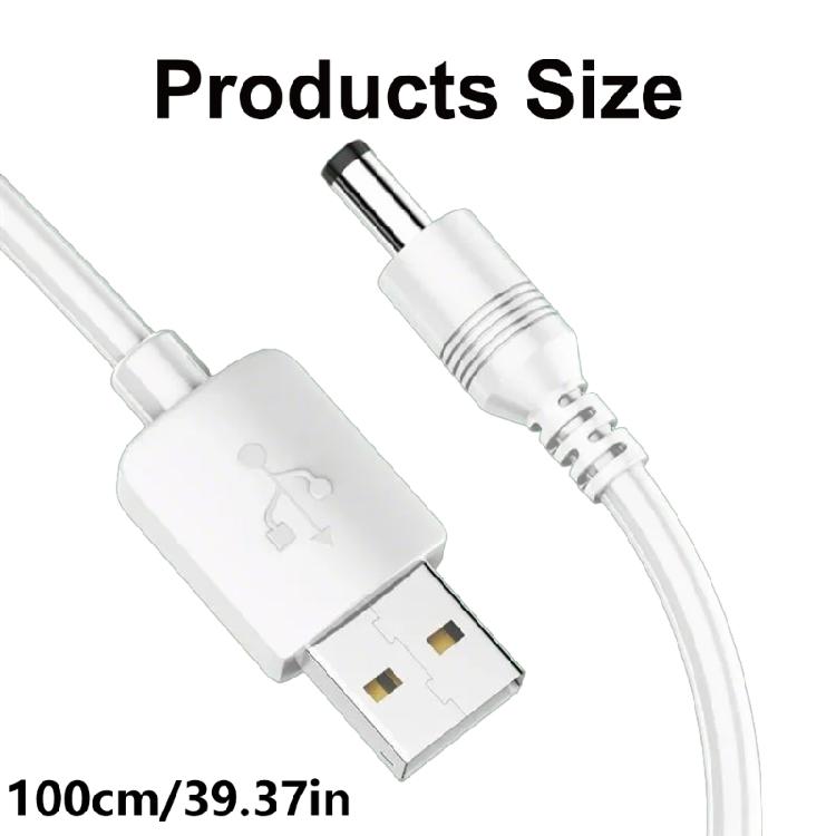 Superior 1M Charging Cable USB To DC5.5x2.1mm Construction, Precisions Power Delivery for Electronics