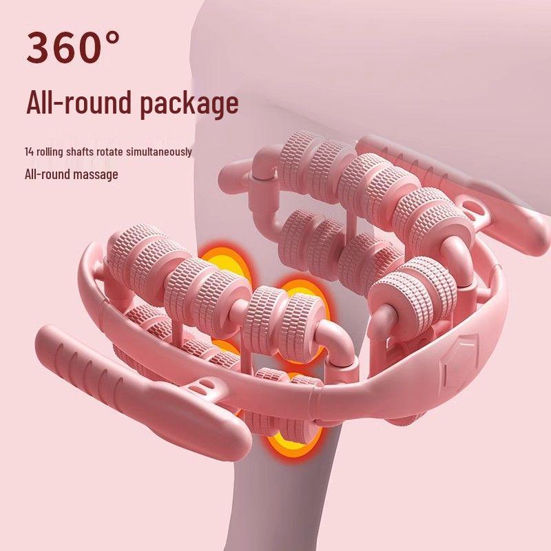 28-Wheel Calf Massager & Leg Slimming Yoga Roller