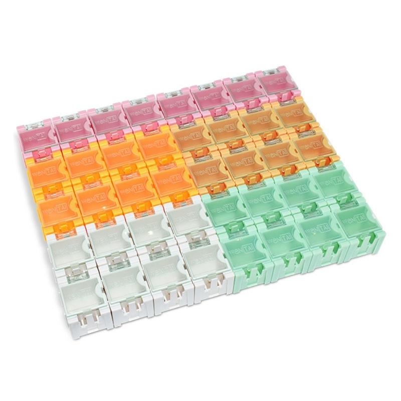 Interchangeable Mini Organizers Box Set Electronic Components Box For Beads Screws Fishing Tackle In Multiple Colors