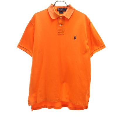 Polo by Ralph Lauren Short Sleeve Custom Fit Polo Shirt M Orange Fawn Men's Used