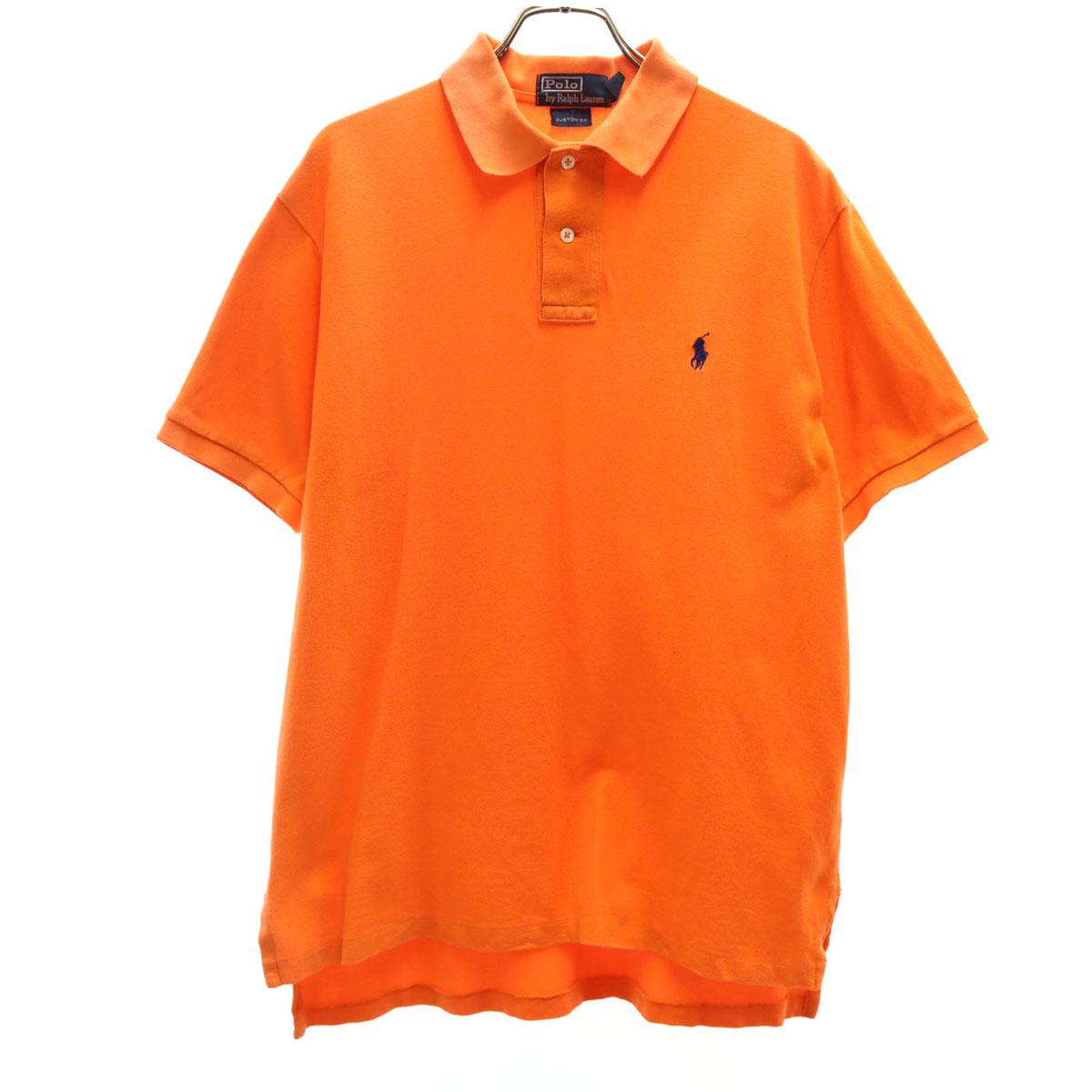 

Polo by Ralph Lauren Short sleeve Custom fit Polo shirt M Orange Fawn Men s Used